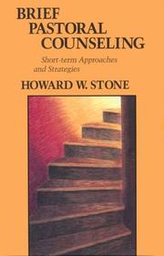 Cover of Brief pastoral counseling by Howard W. Stone