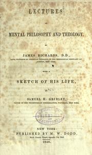 Front cover of Lectures on mental philosophy and theology by James Richards