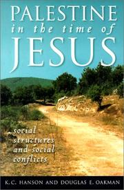 Front cover of Palestine in the time of Jesus by K. C. Hanson