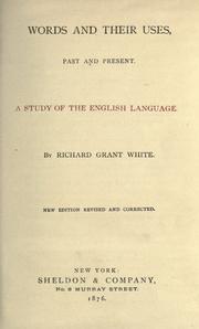 Cover of Words and their uses by Richard Grant White