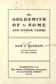 Cover of The goldsmith of Nome by Sam C. Dunham
