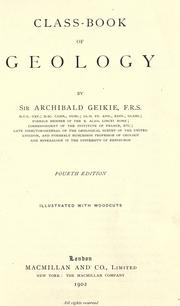 Cover of Class-book of geology by Archibald Geikie