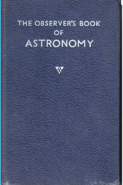 Front cover of The observer's book of astronomy by Patrick Moore