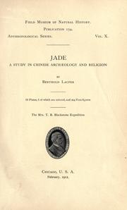 Cover of Jade by Berthold Laufer