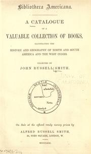 Cover of Bibliotheca Americana by John Russell Smith