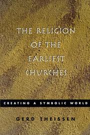 Front cover of The religion of the earliest churches by Gerd Theissen