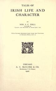 Cover of Tales of Irish life and character by Anna Maria Fielding Hall
