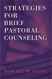 Cover of Strategies for brief pastoral counseling by Howard W. Stone