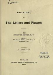 Front cover of The story of the letters and figures by Skinner, Hubert Marshall