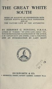 Front cover of The great white South by Herbert George Ponting