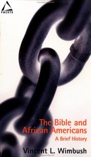 Front cover of The Bible and African Americans by Vincent L. Wimbush