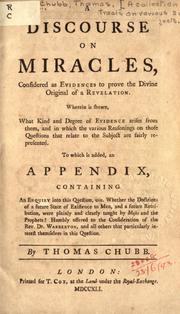 Cover of [A  collection of tracts on various subjects] by Chubb, Thomas