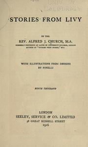Cover of Stories from Livy by Alfred John Church