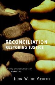Cover of Reconciliation by John W. De Gruchy