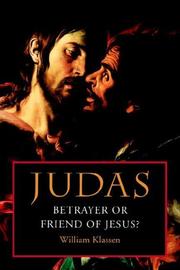 Cover of Judas by William Klassen