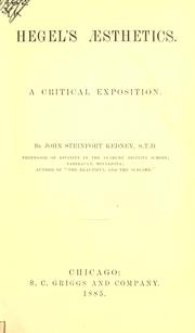 Front cover of Ästhetik by Georg Wilhelm Friedrich Hegel