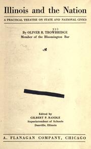 Front cover of Illinois and the nation by Oliver R. Trowbridge