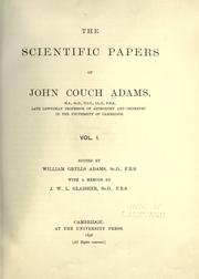 Cover of The scientific papers by John Couch Adams