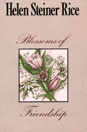 Front cover of Blossoms of friendship by Helen Steiner Rice