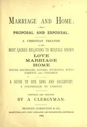 Front cover of Marriage and home by Clergyman pseud.