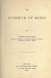 Front cover of The principles of psychology by Bascom, John