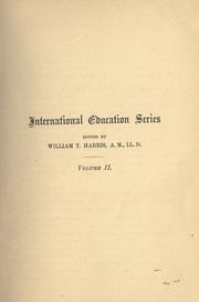Front cover of A history of education by F. V. N. Painter