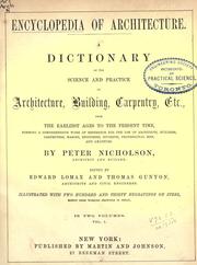 Cover of Encyclopedia of architecture by Peter Nicholson