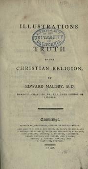 Front cover of Illustrations of the truth of the Christian religion by Edward Maltby