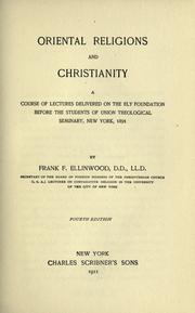 Cover of Oriental religions and Christianity by Frank F. Ellinwood