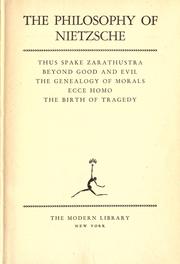 Front cover of The philosophy of Nietzsche by Friedrich Nietzsche