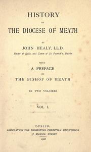 Front cover of History of the diocese of Meath by John Healy