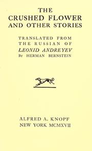 Front cover of The Crushed Flower and Other Stories by Леонид Николаевич Андреев