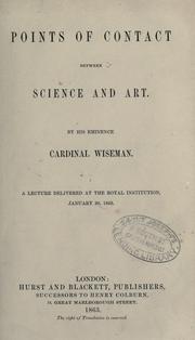 Front cover of Points of contact between science and art by Nicholas Patrick Wiseman