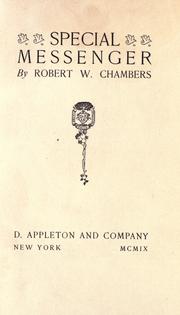 Cover of Special messenger by Robert W. Chambers