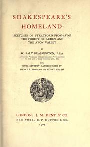 Front cover of Shakespeare's homeland by William Salt Brassington