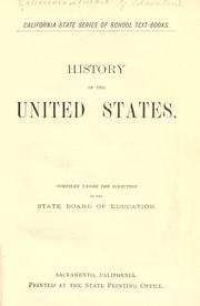 Cover of History of the United States by California. State Board of Education.