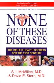 Front cover of None of these diseases by S. I. McMillen