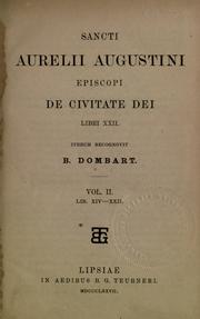 Front cover of De civitate Dei by Augustine of Hippo