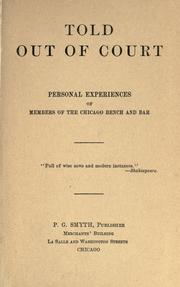 Front cover of Told out of court by Smyth, Patrick Grehan