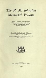 Front cover of The R.M. Johnston memorial volume by Johnston, Robt. M.