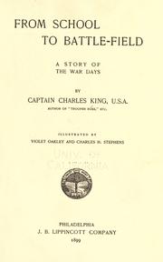 Front cover of From school to battlefield by Charles King