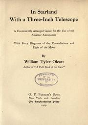 Front cover of In starland with a three-inch telescope by William Tyler Olcott