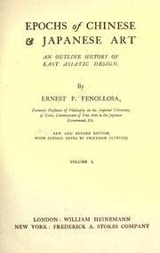 Cover of Epochs of Chinese & Japanese art by Ernest Francisco Fenollosa