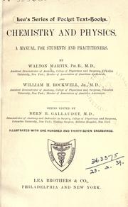 Front cover of Chemistry and physics by Walton Martin