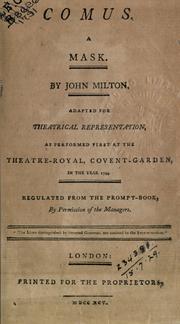 Cover of Comus by John Milton