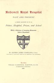 Front cover of Bridewell Royal Hospital, past and present by Alfred James Copeland
