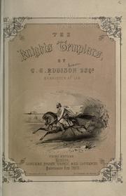 Cover of The Knights Templars by C. G. Addison