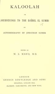 Cover of Kaloolah by William Starbuck Mayo