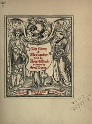 Front cover of The story of Alexander by Steele, Robert