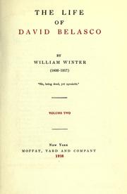 Front cover of The life of David Belasco by William Winter